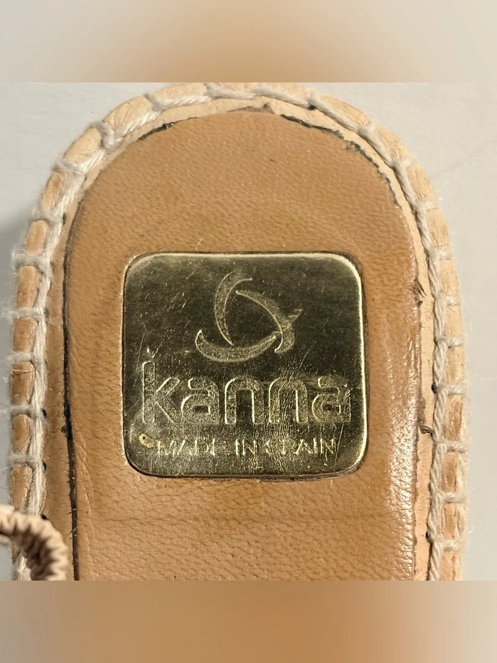 Anthropologie Kanna Tan Suede Wedge Espadrilles 9.5/41
